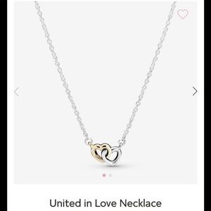 Pandora Interlocked Hearts Necklace